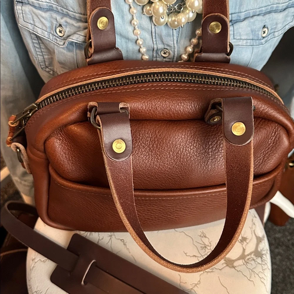 Go Forth Goods small Hoffman deluxe saddle crossbody bag NEW - Picture 5 of 16